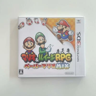 Used Nintendo 2015 Mario & Luigi RPG Paper Mario MIX Nintendo 3DS Japanese Game  - Image 1 of 4