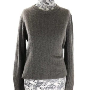 Madewell Sweater Womens Size L Gray Ribbed Crew Pullover Wool Blend Long Sleeves - Picture 1 of 7