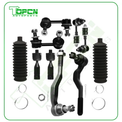 10Pcs Fit For 2001-2004 Toyota Tacoma Front Sway Bar Inner Outer Tie Rod End Kit - Изображение 1 из 4