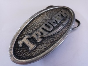 triumph motorcycle belt buckle