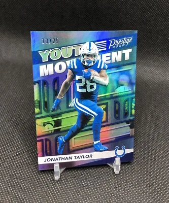2022 Prestige Jonathan Taylor /25 “YOUTH MOVEMENT” PLATINUM COLOR MATCH SSP 📈📈 - Image 1 of 4