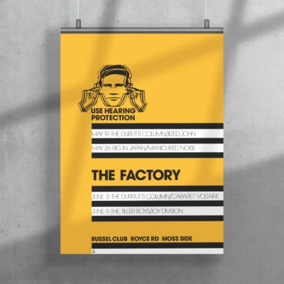 THE FACTORY - FAC01 Poster - RARE REPRINT - Joy Division - FACTORY - FAC1 - Image 1 of 4