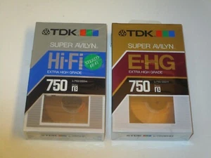TDK Beta Super Avilyn    HI-FI  & E-HG  -750 by TDK  NEW OLD STOCK    T26 - Picture 1 of 2