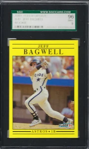 1991 Fleer Update Jeff Bagwell RC #U-87 Graded SGC 96 MINT - Picture 1 of 1