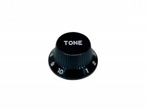 Potiknopf ML-Factory® I schwarz Tone, für 6mm Riffelachse - Bild 1 von 2