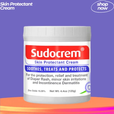 Crema para dermatitis de pañales para bebés con 15,29% de óxido de zinc - Protector de la piel - 125 g Foto 1 de 4