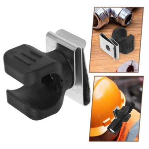 Hard Hat Flashlight Holder Helmet Accessories Headlight Clips Work - Picture 1 of 12