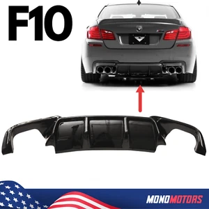 FOR BMW F10 5 SERIES VORSTEINER STYLE REAR DIFFUSER M SPORT 2011-2016 GLOSS - Picture 1 of 9