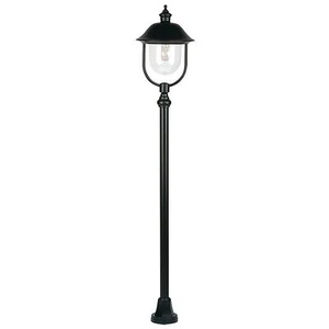 Luz exterior luz de pie negra altura 132 cm 1x E27 máx. 100W LANDA - Imagen 1 de 1