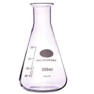 CONICAL FLASK ERLENMEYER FLASK, LABORATORY FLASK, NARROW NECK FLASK - 500ml - Picture 1 of 1