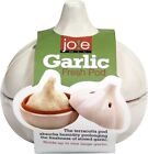 Joie Terracotta Garlic Keeper, Vented Storage Container, White