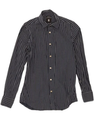 G-STAR Mens Slim Shirt Medium Navy Blue Striped FH02 - Image 1 of 3