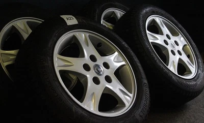 Org Nissan Almera Tino V10 Alufelgen Winterräder 185/65 R15 Continental BU007 - Bild 1 von 4