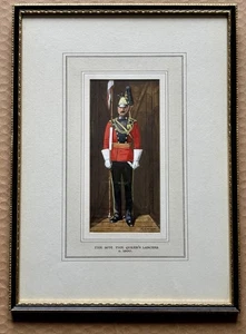 Richard Simkin framed antique Watercolor Painting The 16th Queen’s Lancers 1900 - Picture 1 of 24