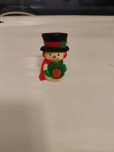 Hallmark Snowman With Wreath 1976 - Picture 1 of 6