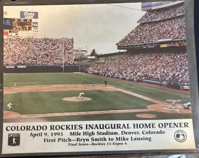 Colorado Rockies Inaugural Opener Tickets Pins Paper Insert Calendar Programs - Image 1 of 4