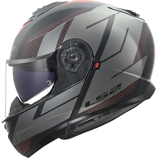 CASCO MODULARE FF908 LS2 STROBE 2 CODE BLACK GREY NERO GRIGIO OPACO ECE22.06 - Immagine 1 di 1