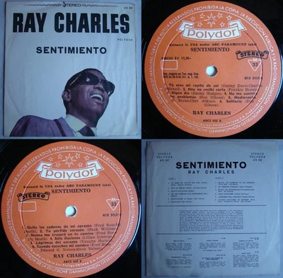 RAY CHARLES MODERN SOUNDS IN C&W MUSIC 1963 UNIQ CVR & ERROR RARE CHILEAN PRS!!! - Image 1 of 4