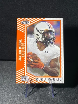 2020 SAGE Hit Premier Draft Jaylon Moore Orange Rookie RC #8 Football - Image 1 of 2