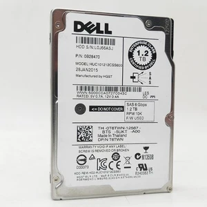 HUC101212CSS600 1.2TB 10K 6Gbps 2.5" SAS For DELL R610 R620 R630 R710 R720 - Picture 1 of 2