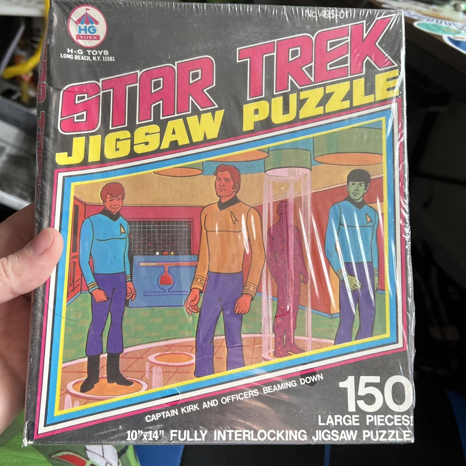 ANTIGUO COMPLETO H.G. JUGUETES 1974 STAR TREK CAPT KIRK SPOCK 150 PIEZAS ROMPECABEZAS Foto 1 de 4