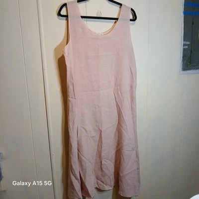 Vestido Eileen Fisher para mujer talla grande lino orgánico sin mangas Foto 1 de 4
