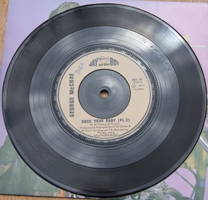 George McCrae - Rock Your Baby - Black vinyl 45rpm - Jay boy - 1974 - Picture 1 of 2