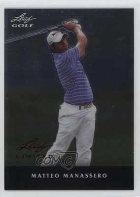 2011 Leaf Metal Limited Black Stripe Matteo Manassero #M-MM1 - Image 1 of 2