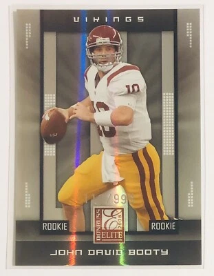 John David Booty 2008 Donruss Elite RC 112/999 USC Trojans Minnesota Vikings 106 - Image 1 of 2