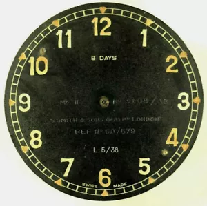 1938 S Smith & Sons Spitfire Clock Movement 8 Day MKII 3108/38 6A/579 WWII - Picture 1 of 9