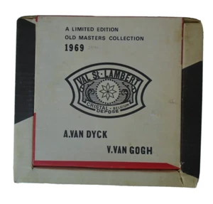 Val St. Lambert Old Masters Collection 1969 Crystal Depose Van Dyck Van Gogh - Picture 1 of 4