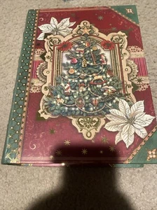 Pooch Sweetheart Nesting Book Box Victorian Christmas Tree Md 81312 Punch Studio - Picture 1 of 5