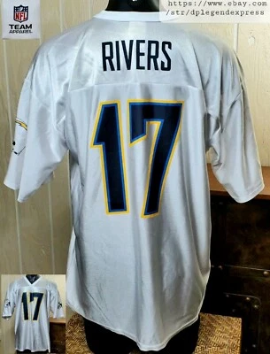 Chargers Los Angeles Football Philip Rivers #17 White Team Apparel Jersey XL - Image 1 of 4