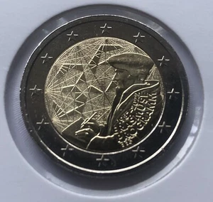 ESTONIA 2022 ERASMUS MONETA 2 EURO NUOVA FDC IN CARTONCINO PROTETTIVO - Picture 1 of 1