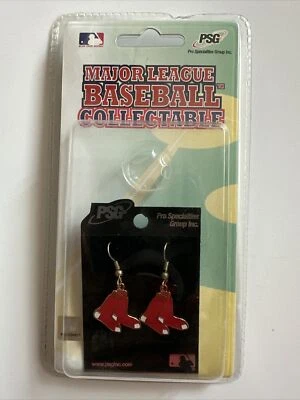 Pendientes Boston Red Sox Nation con licencia MLB 2005 NUEVO EN PAQUETE Foto 1 de 3