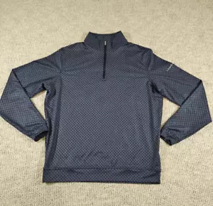 Peter Millar Perth Performance Blue Skull 1/4 Zip Pullover Men's Size Medium - Picture 1 of 11