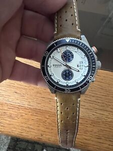 Fossil Men’s CH2951 watch - leather strap - new battery