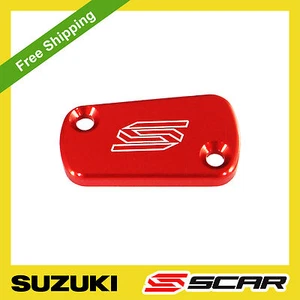 REAR BRAKE RESERVOIR COVER SUZUKI RM RMZ RMX RM-Z250 RM-Z450 125 250 450 RED - Picture 1 of 1
