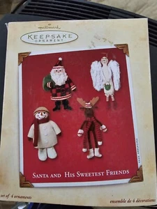 Vintage Hallmark Keepsake Christmas Santa And His Sweetest Friends Ornament 02 - Picture 1 of 2