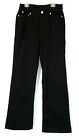 Denim & Co. Easy Stretch Trouser Jeans Sz 6 Black Denim A455573 Women EE683