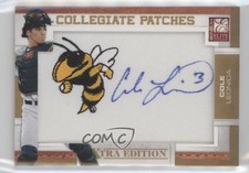 2010 Donruss Elite Extra Edition Collegiate Signatures Cole Leonida Patch Auto
