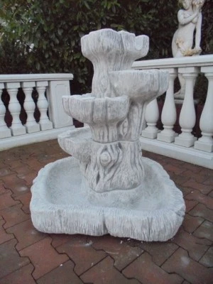 Steinbrunnen, Wasserfall, Gartenbrunnen, Park & Gartendekoration, Steinguss - Bild 1 von 4