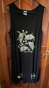 Preowned Caribbean Tropic Women Sleeveless Dress ONE SIZE * Ixtapa, Zihua Mexico - Picture 1 of 12