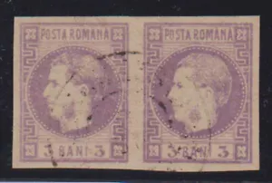 E2848: Romania #34 coppia usata, carta posata; CV $80++ - Foto 1 di 1