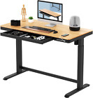Comhar Electric Standing Desk with Drawer Desktop & Adjustable Frame Quick Insta
