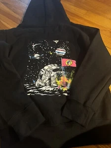 Bucees Black Moon Landing Hoodie Sweatshirt Pullover NWT Youth S Unisex - Picture 1 of 7