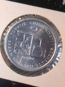 TURKEY. 10 KURUS, 1975 UNCIRCULATED. Almost 50 Years Old - Picture 1 of 2