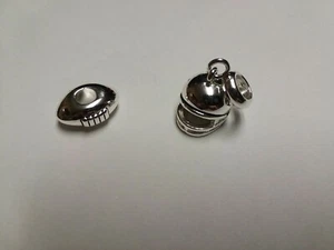 Davinci jewelry. Football Bead and Football Helmet Charm. New. LOOK!! - Picture 1 of 2