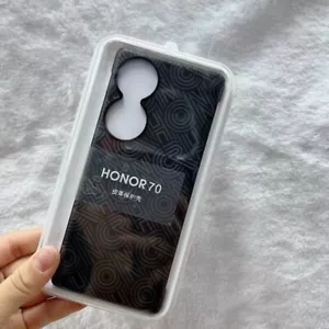 Funda trasera de cuero PU original para teléfono móvil HONOR 70 - Imagen 1 de 12