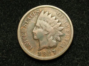 NEW INVENTORY SALE!! 1887 INDIAN HEAD CENT PENNY *U.S. COLLECTIBLE COIN* #33i - Picture 1 of 2